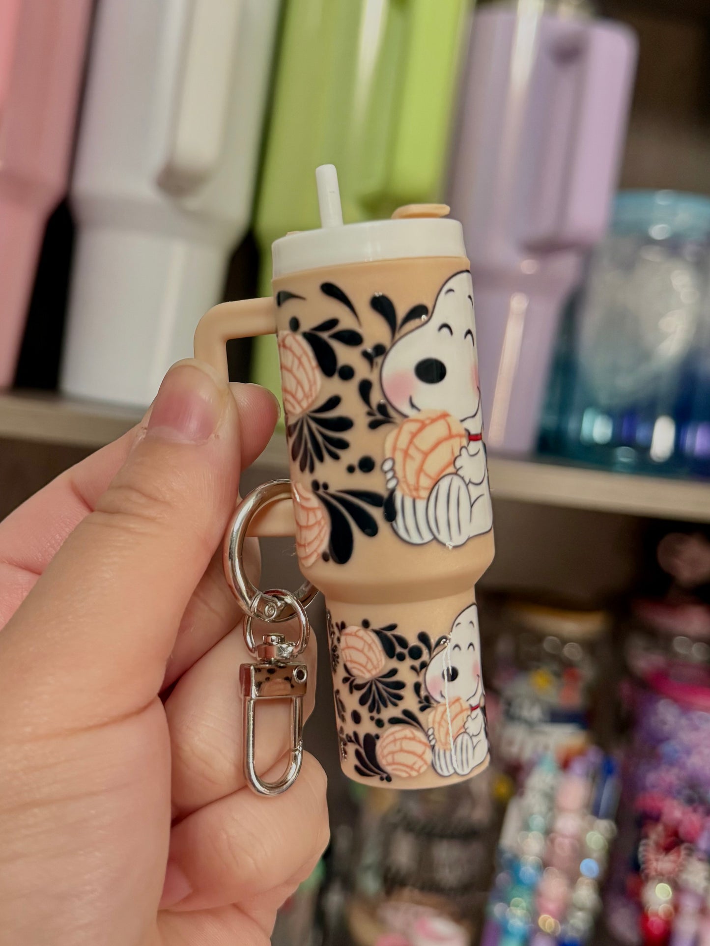 Snoopy Mini Tumbler Keychain