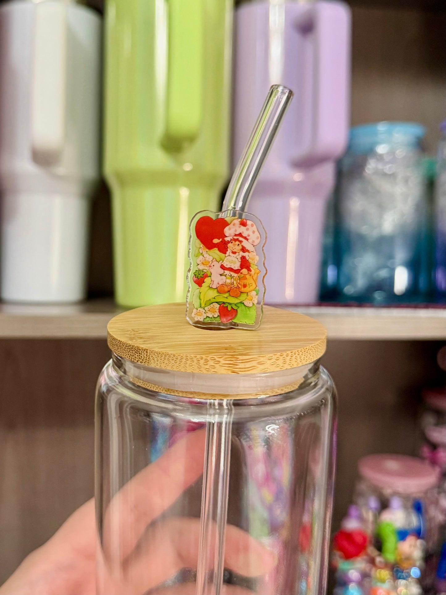 Strawberry Shortcake 1 Glass Straw