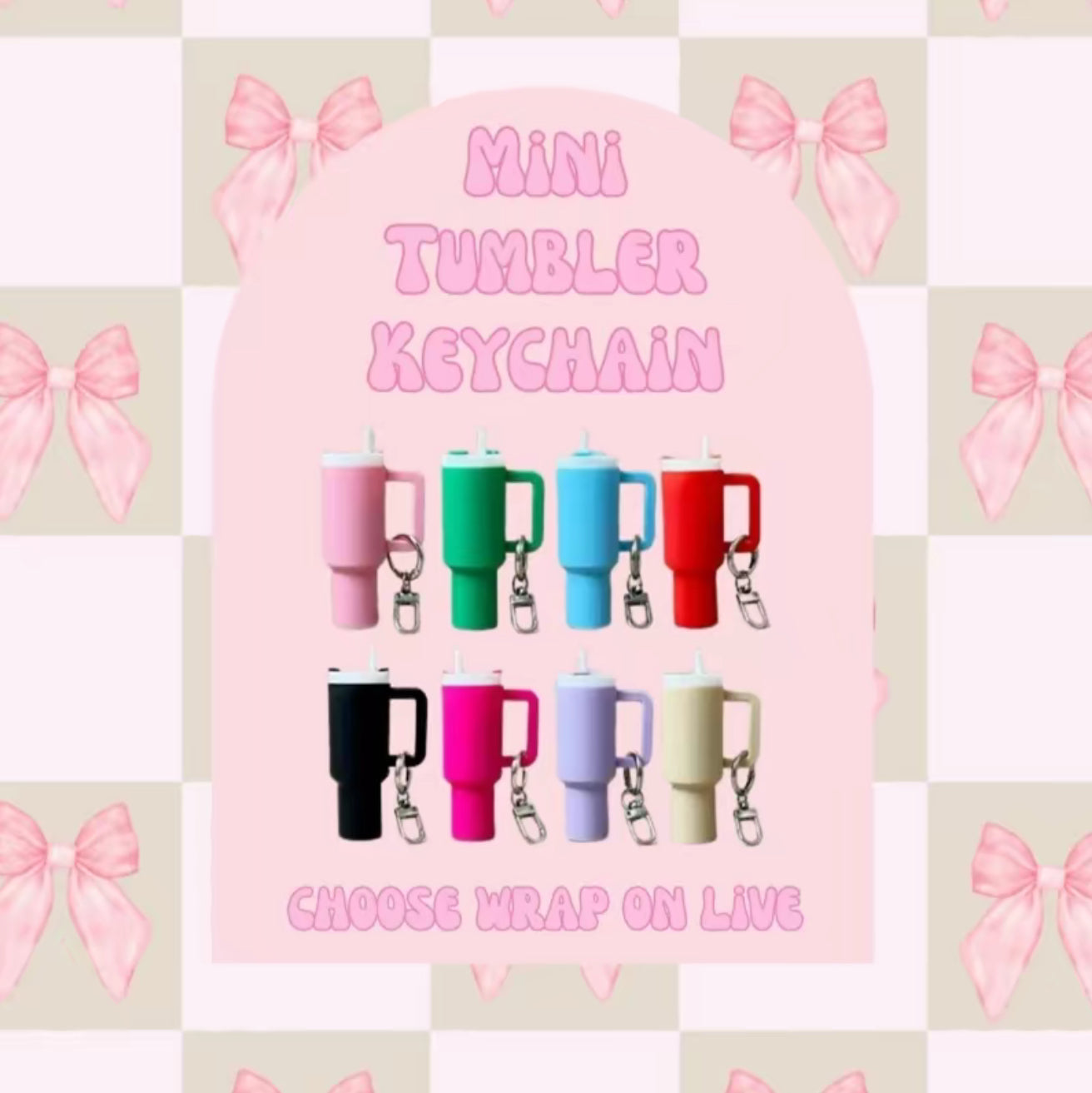 Mini Tumbler Keychain
