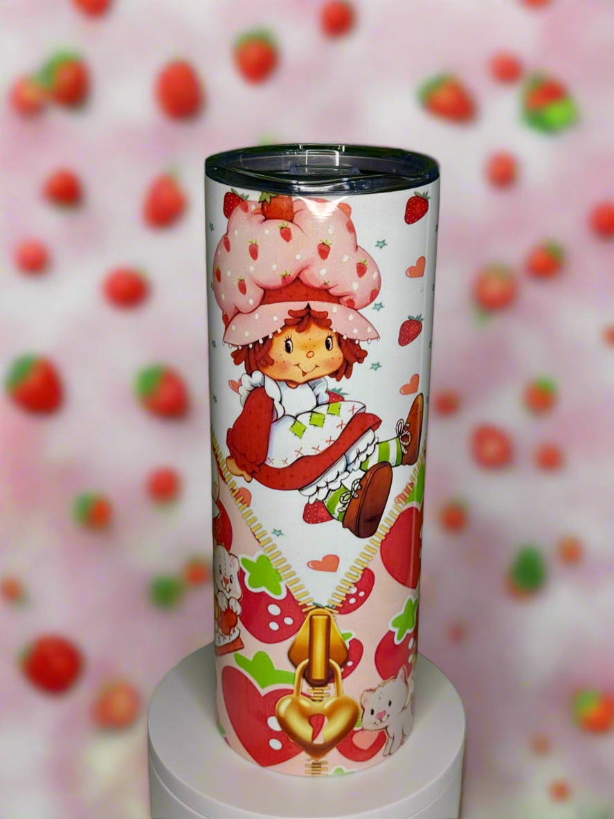 Strawberry Shortcake 20 oz Skinny Tumbler