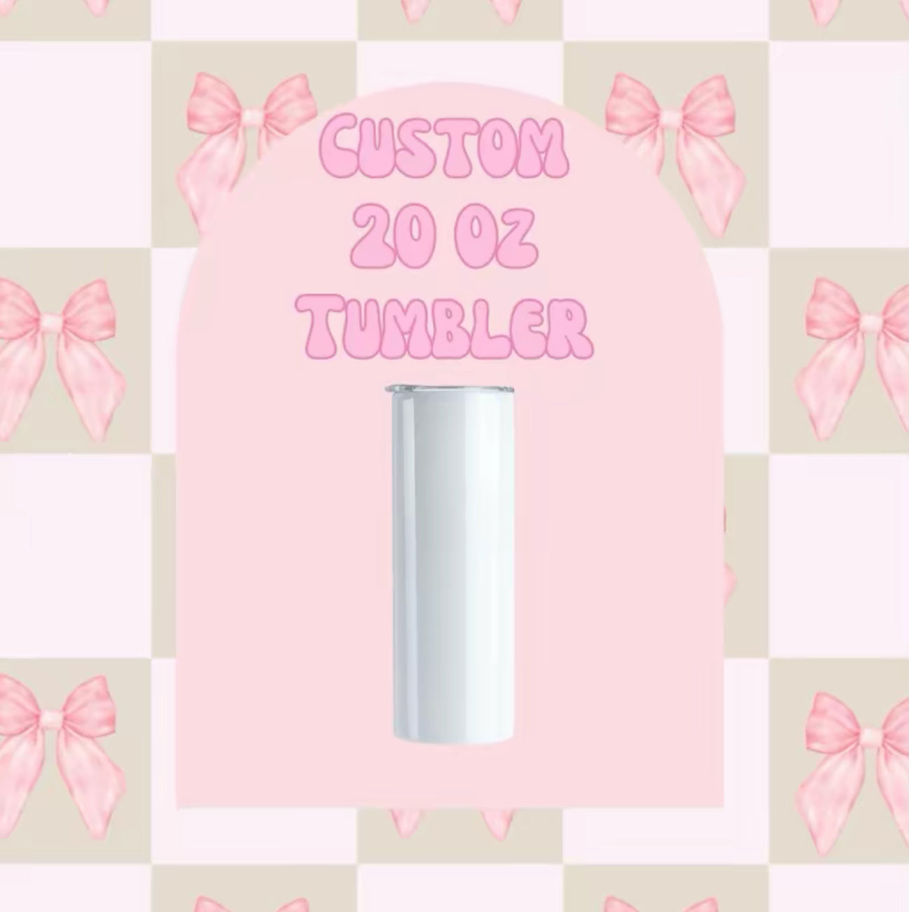 20 oz Custom Skinny Tumbler