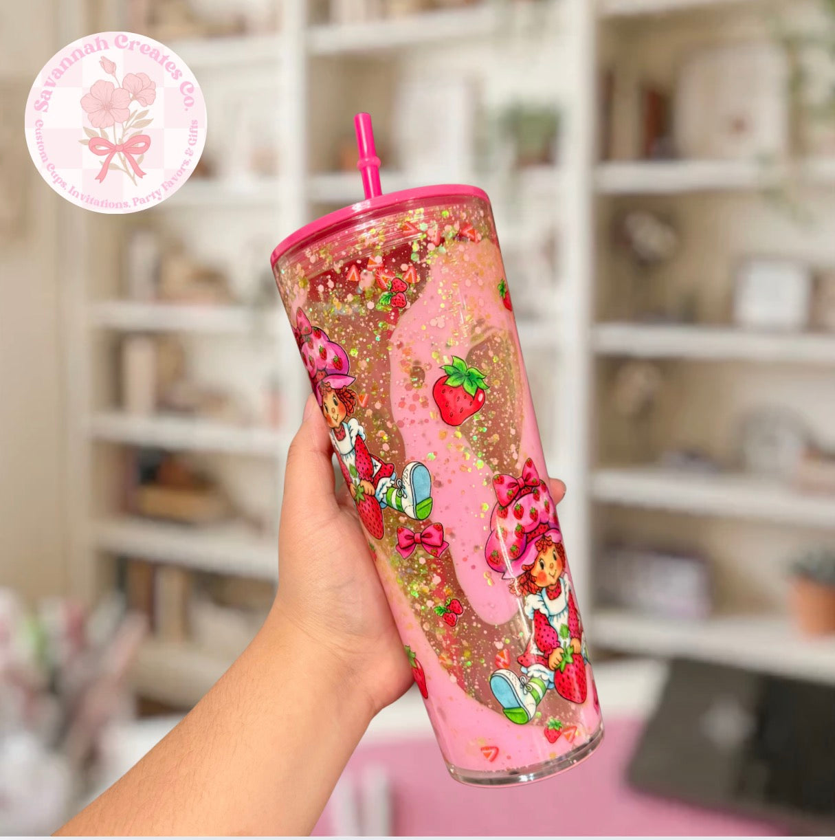Strawberry Shortcake 24 oz Lava Drip Cup