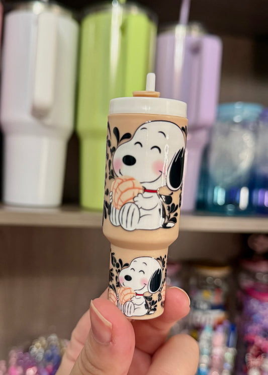 Snoopy Mini Tumbler Keychain