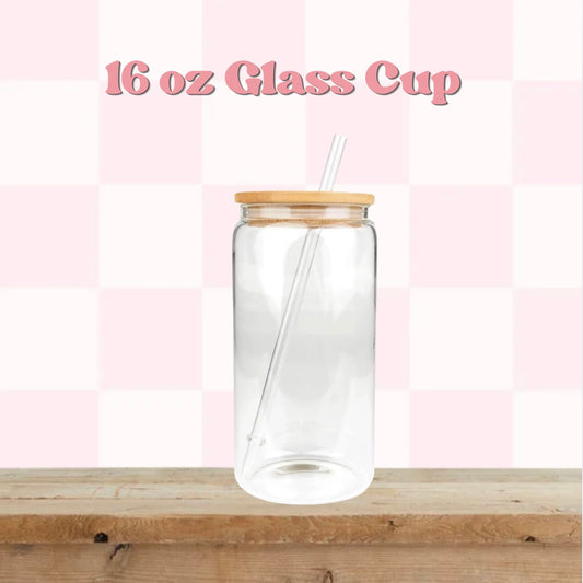 16 oz Glass Cup