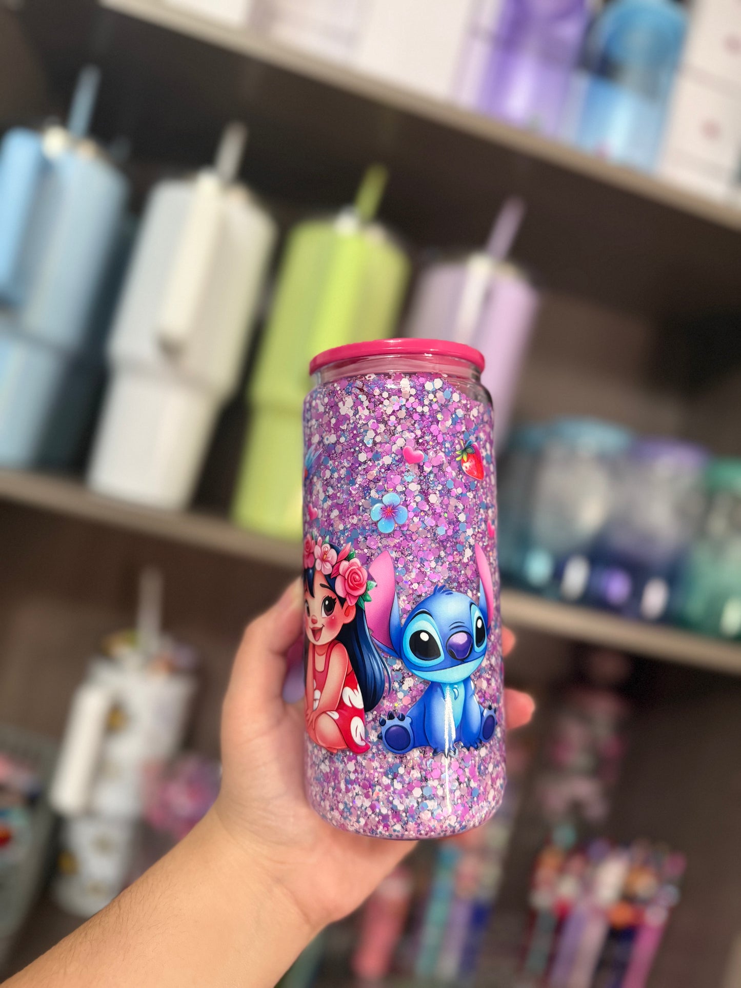 Lilo & Stitch Glass Snow Globe