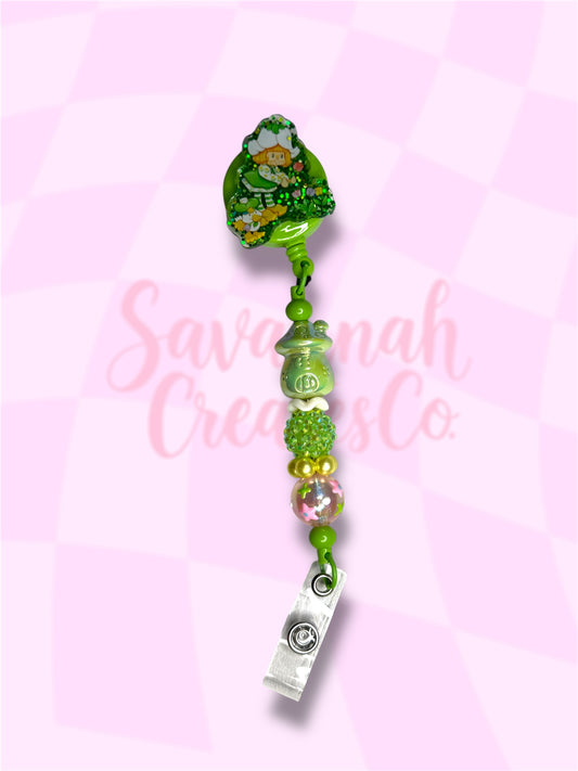 Lime Chiffon Badge Reel